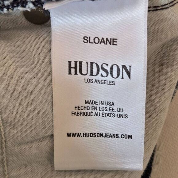 Hudson Womens Button Fly Distressed Raw Hem Sloane Denim Skirt Light Wash Sz 26 - Picture 7 of 11